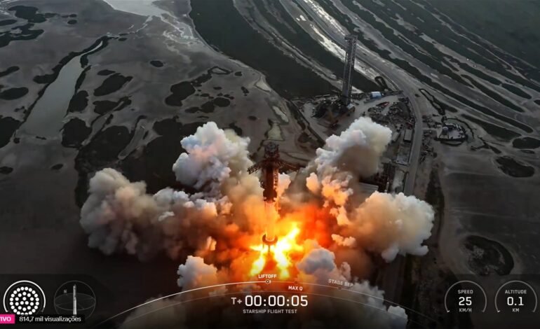A SpaceX lançou o 10º voo teste da