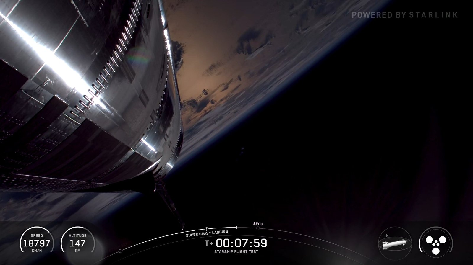 A SpaceX realizou na terça-feira (26) o 10º voo de