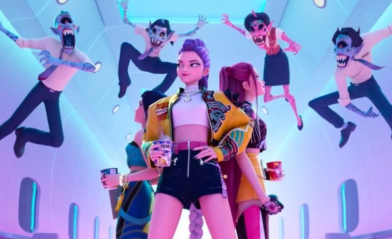 O filme de animação musical “KPop Demon Hunters”