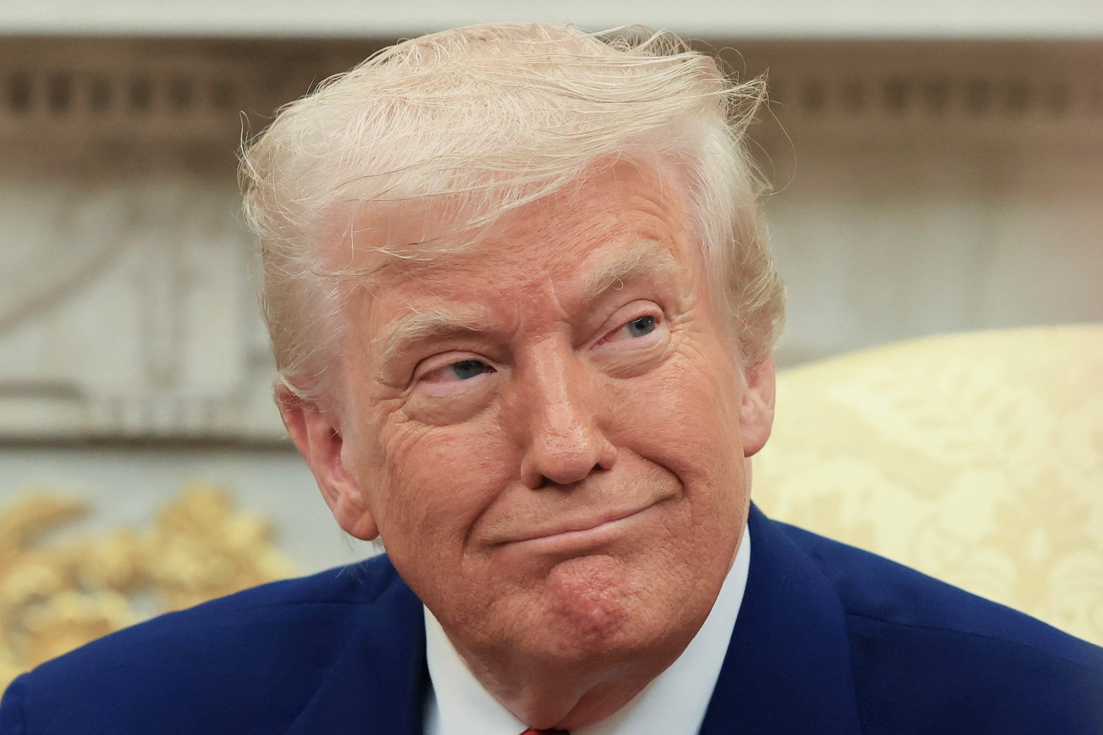 O presidente dos EUA, Donald Trump, em 7 de abril