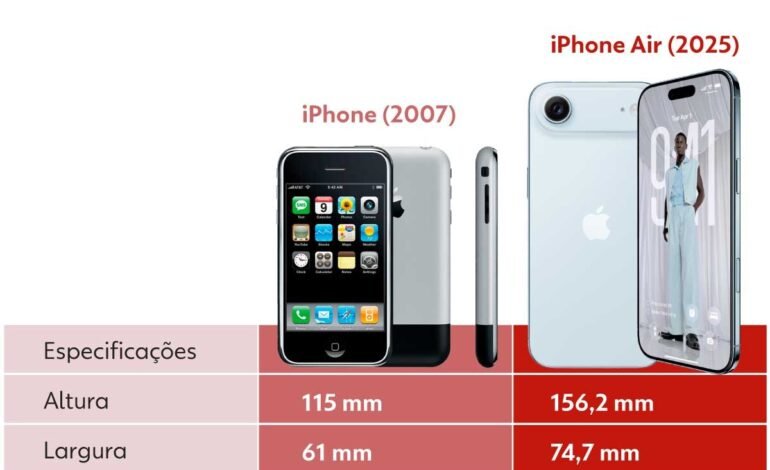A Apple lançou o iPhone Air, o celular mais fino