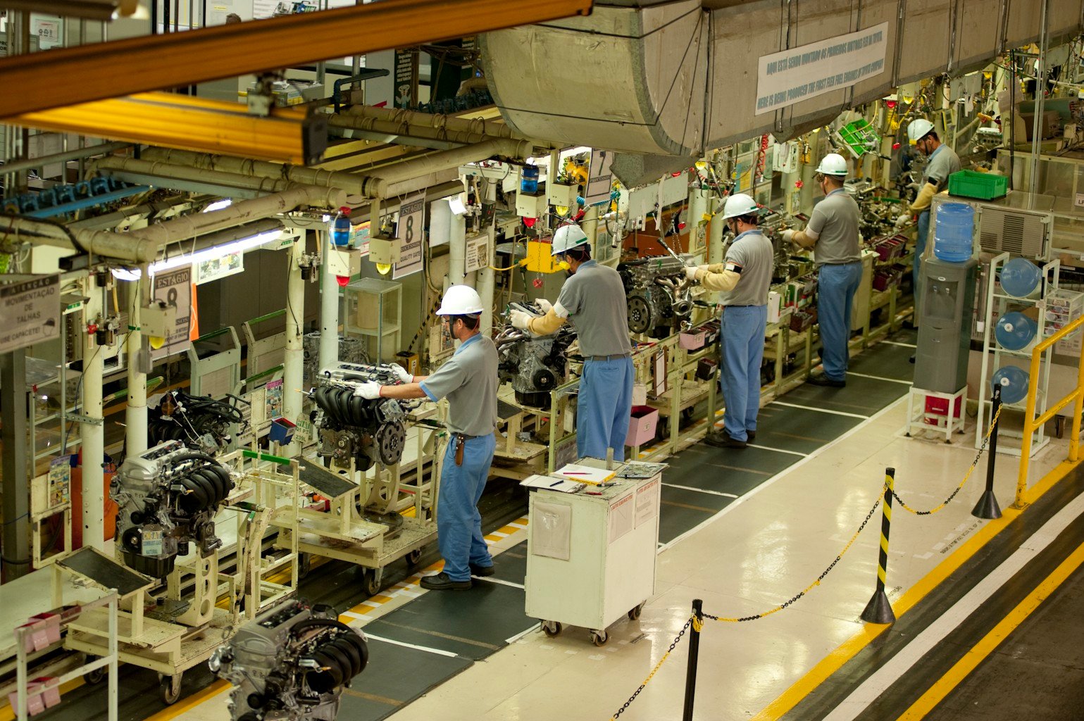 A Toyota do Brasil paralisou a produção de veículos nas