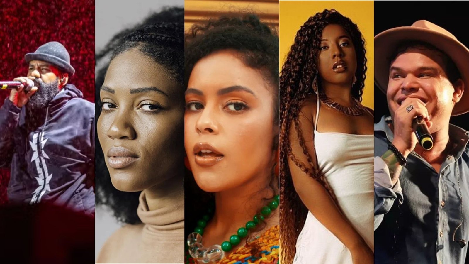 A banda BaianaSystem e os cantores baianos Luedji