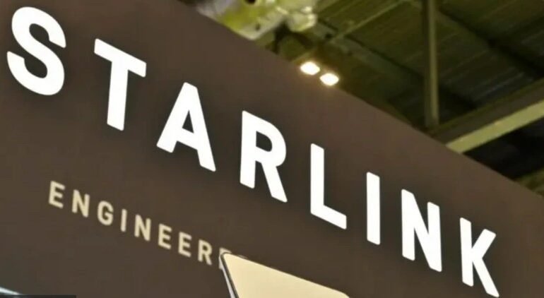 O serviço de internet Starlink, da empresa SpaceX