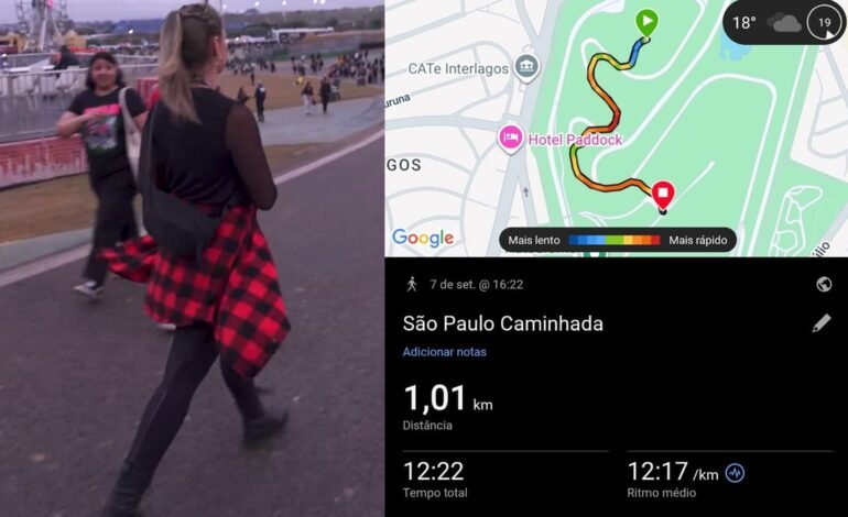 O g1 mediu a distância entre os principais palcos do