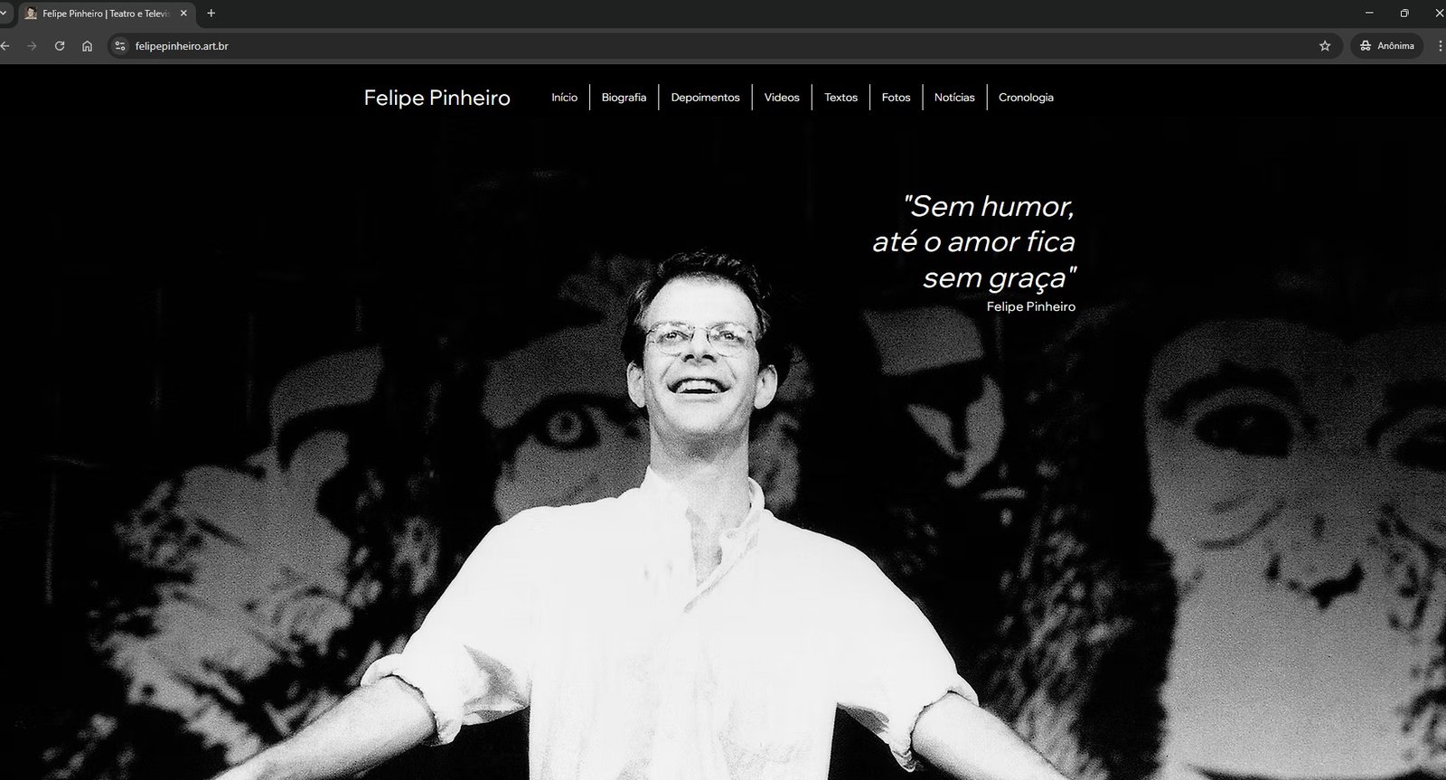 A família do ator, diretor e dramaturgo Felipe