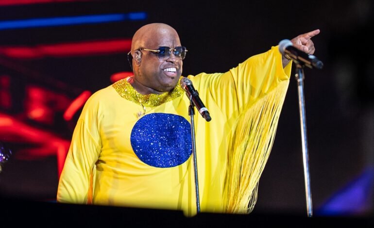 O cantor americano CeeLo Green se apresentou no festival The