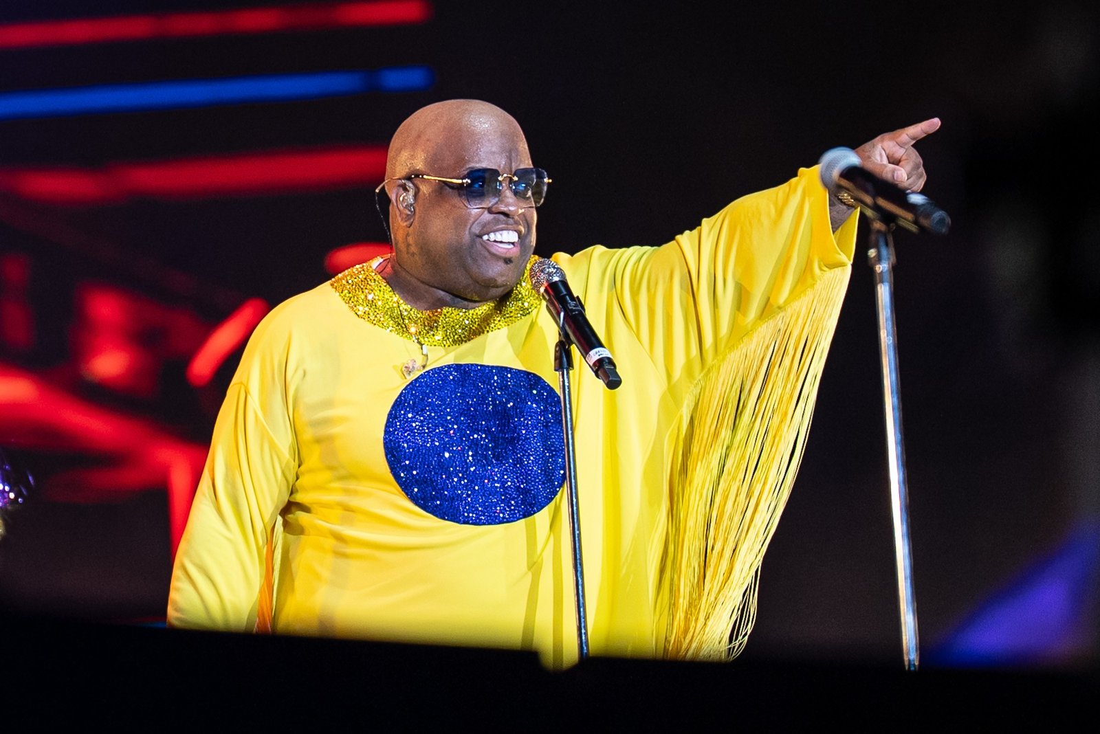 O cantor americano CeeLo Green se apresentou no festival The