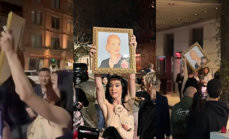A cantora norte-americana Katy Perry recebeu um quadro