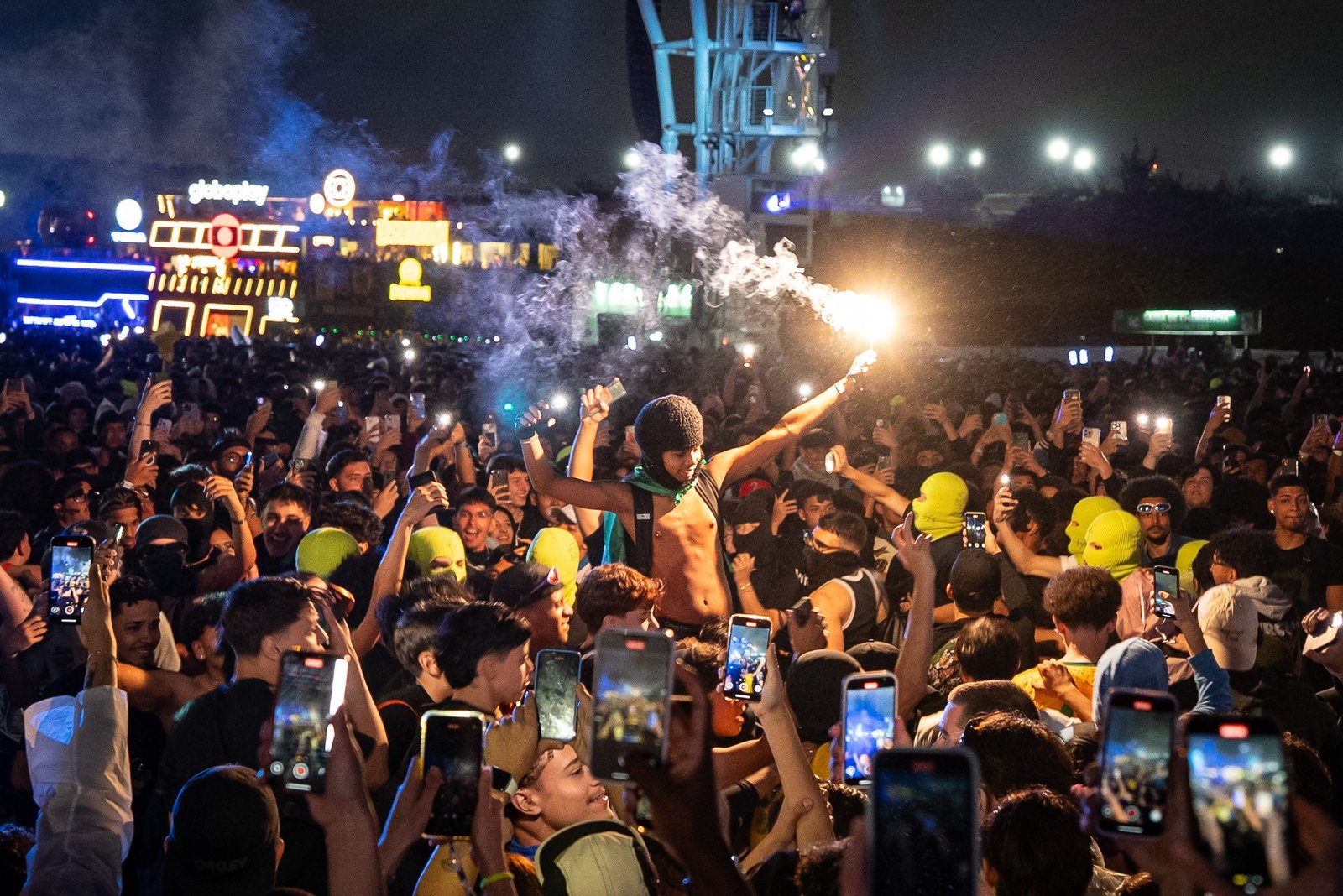 Durante os shows realizados no festival The Town