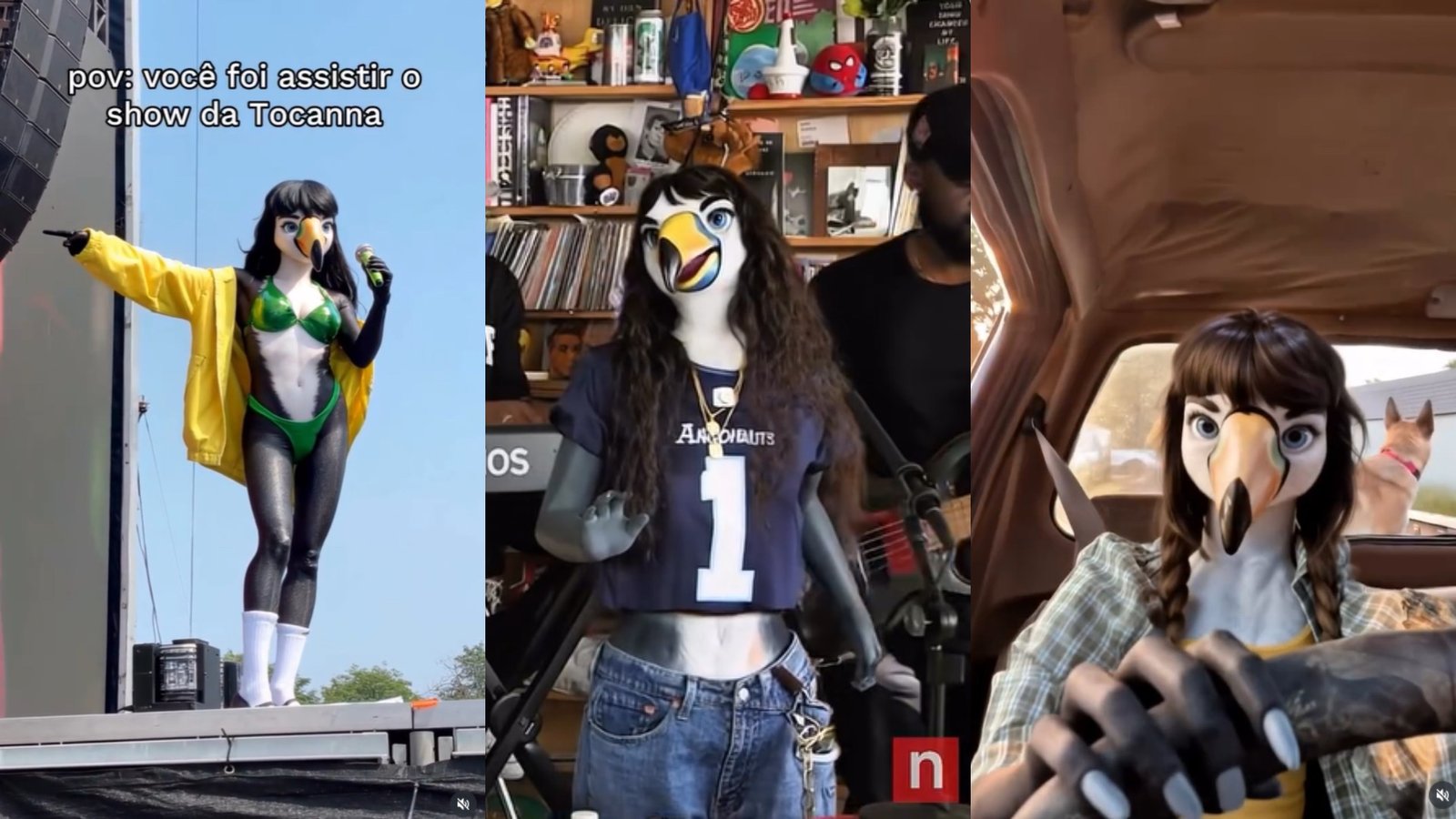 A cantora virtual Tocanna, criada por inteligência artificia