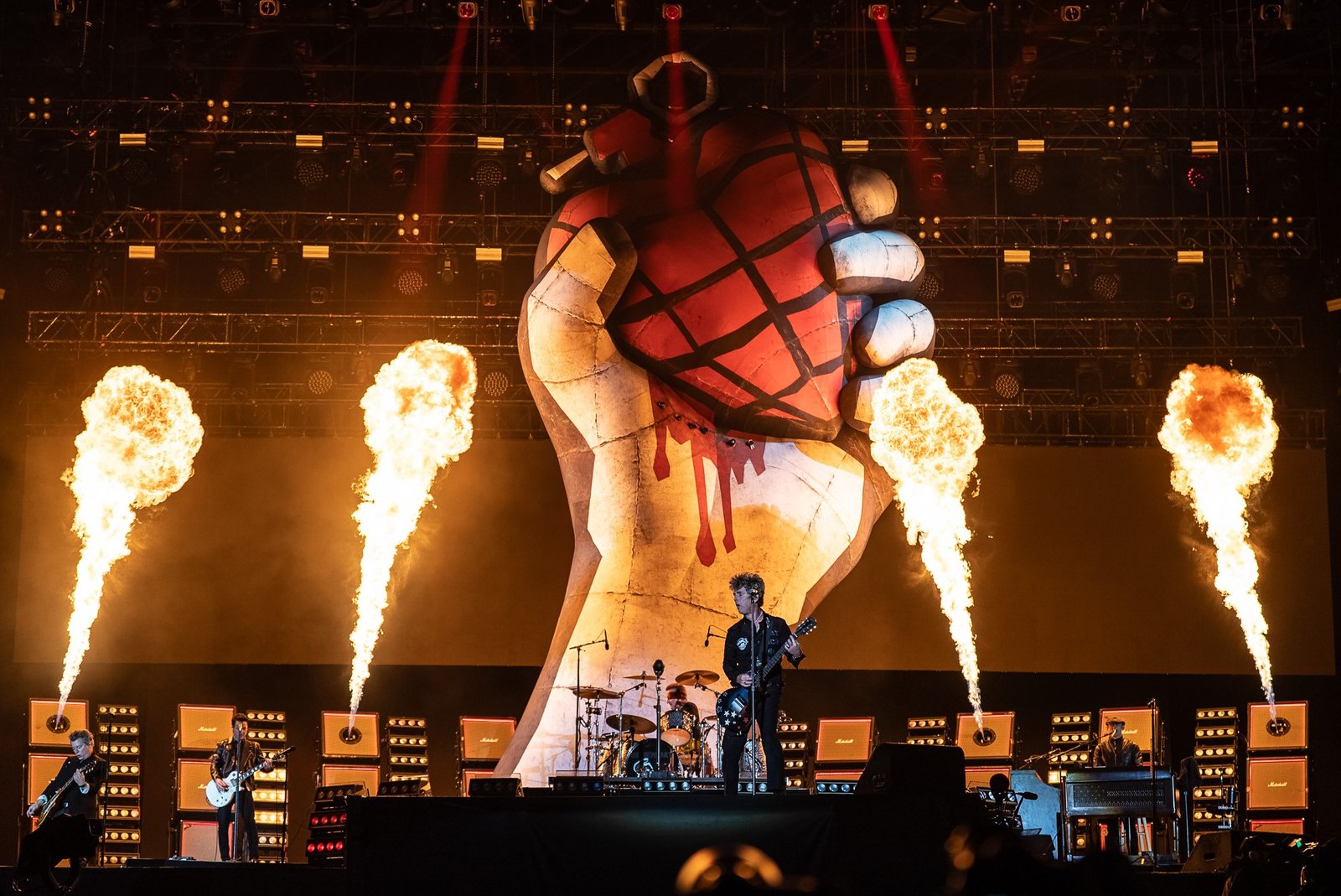 O Green Day realizou um show de quase duas horas