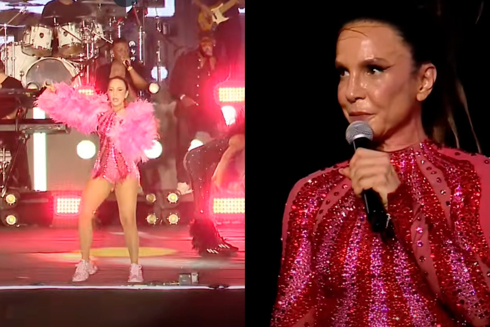 Ivete Sangalo interrompeu o show que realizava no