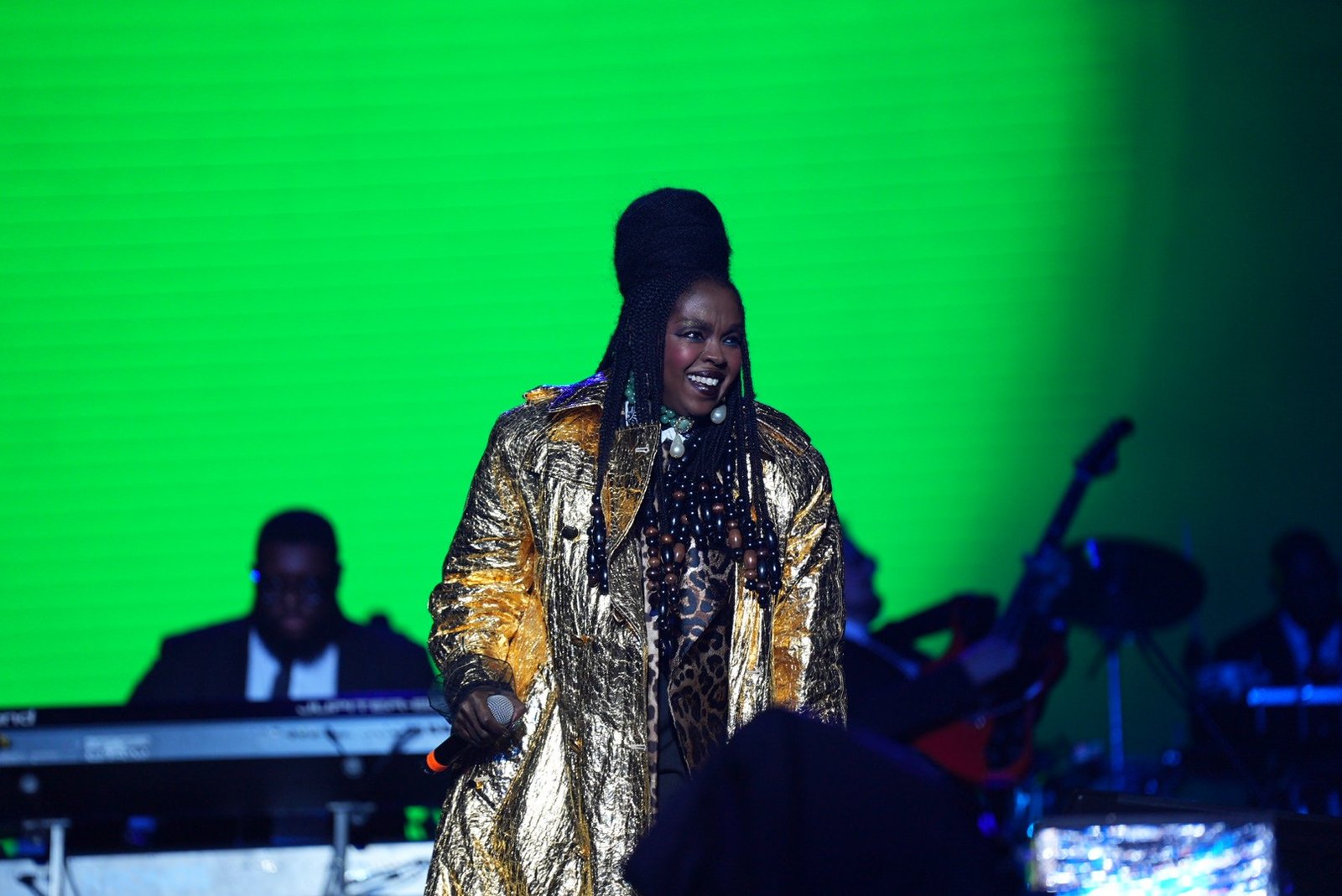 A cantora Lauryn Hill se apresentou no último