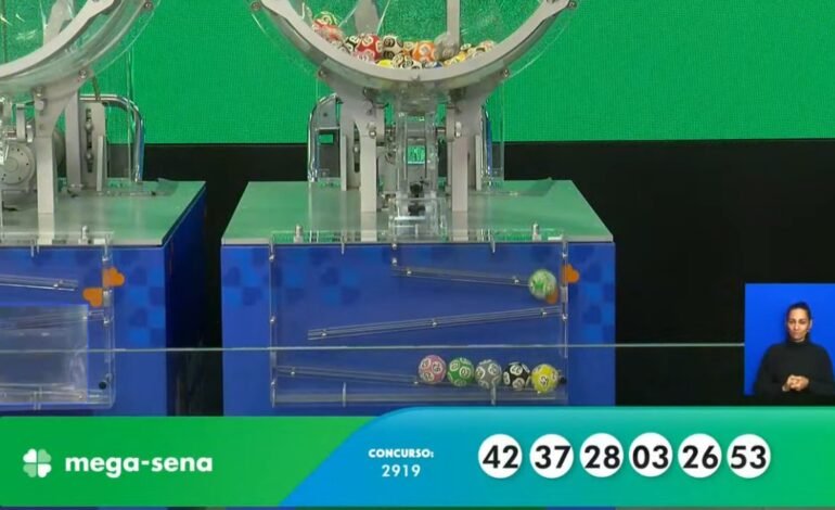 O sorteio do concurso 2.919 da Mega-Sena ocorreu