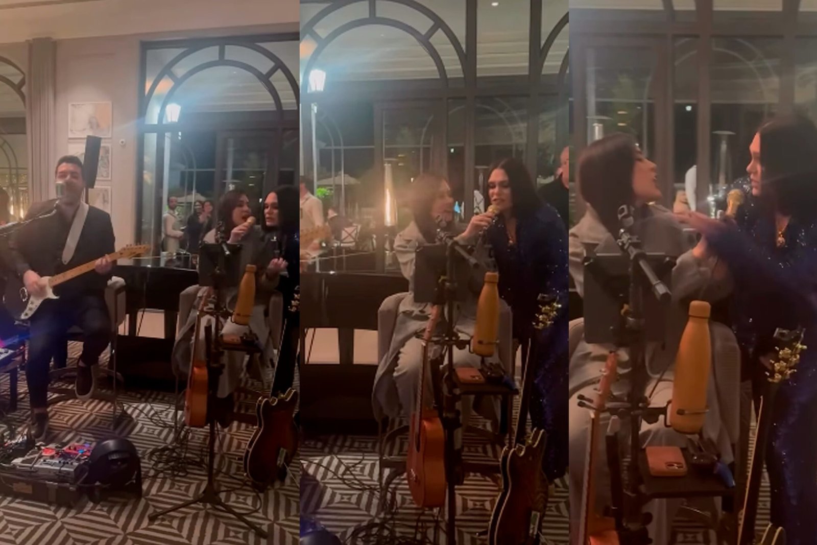 A cantora britânica Jessie J realizou uma apresentação surpr