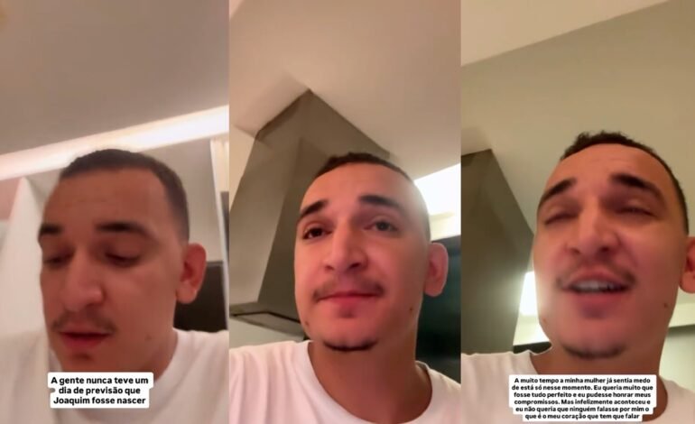 João Gomes comentou o nascimento do segundo filho
