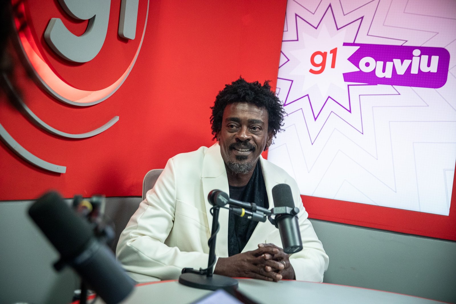 O cantor Seu Jorge foi entrevistado nesta quarta-feira