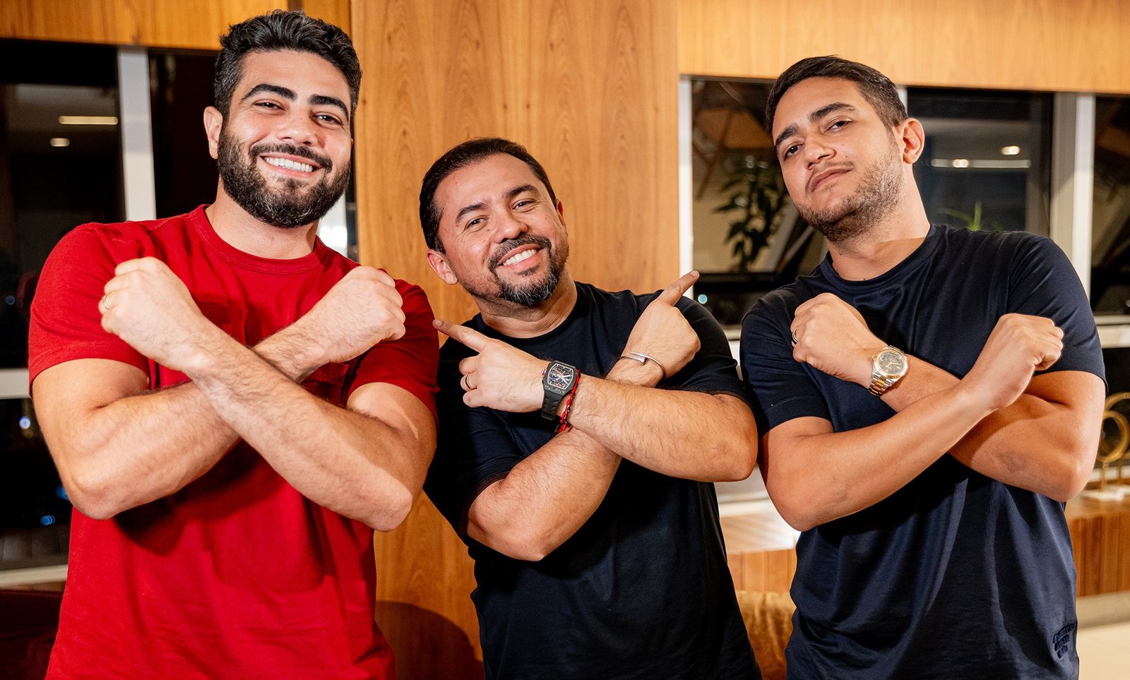 Xand Avião se encontrou com Henrique & Juliano em um