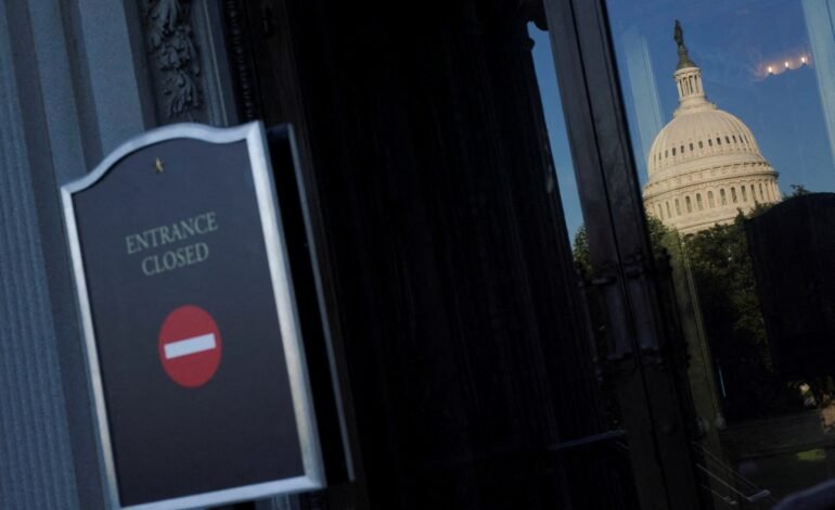 Shutdown dos eua suspende serviços federais essenciais após