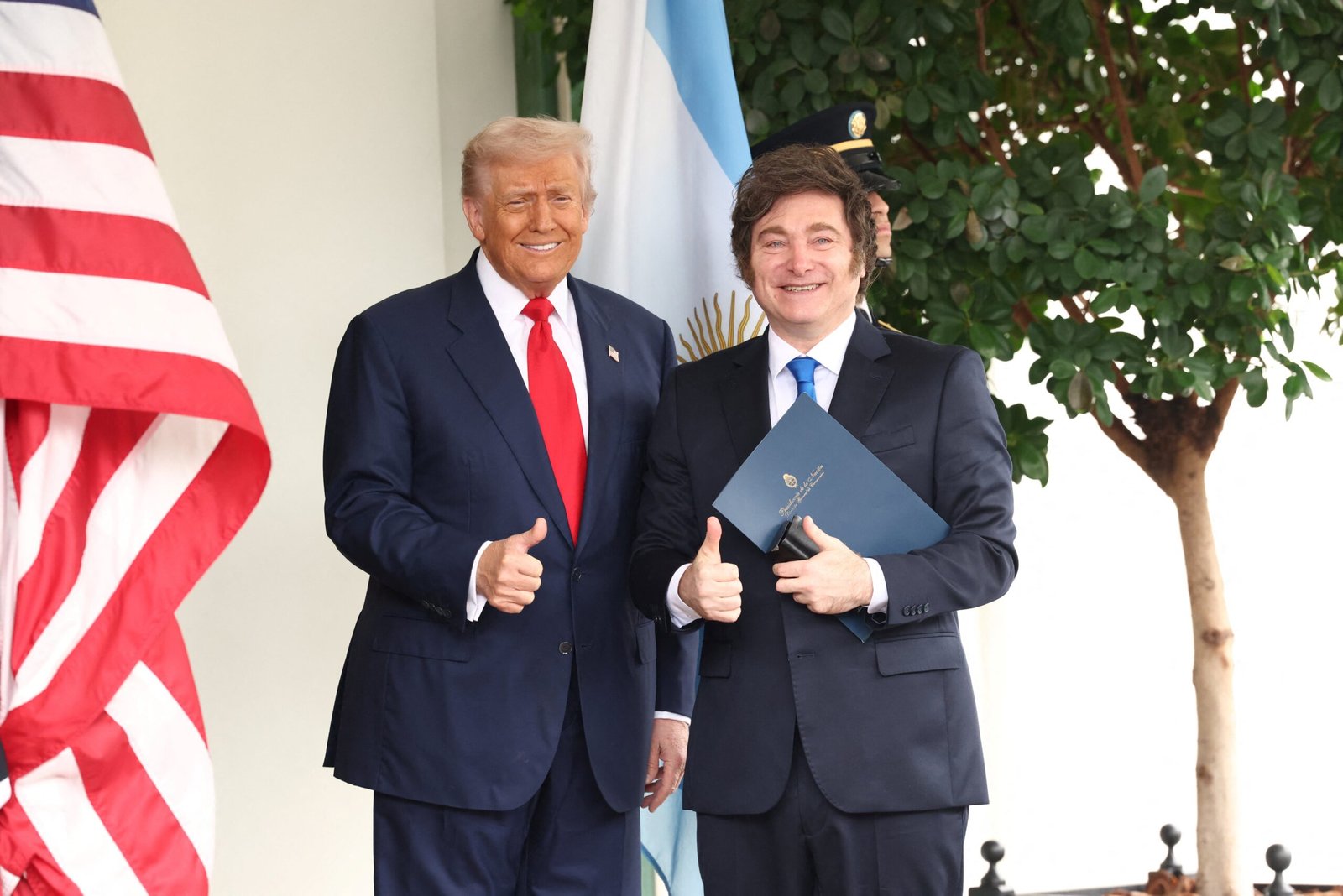 O presidente dos Estados Unidos, Donald Trump, recebe