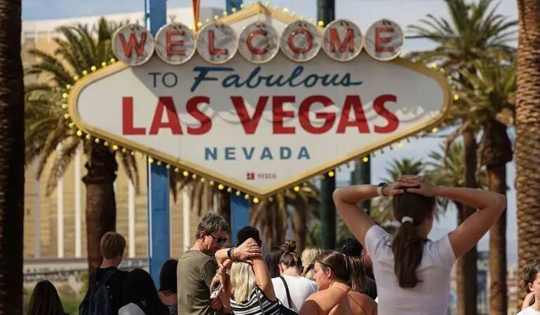 A cidade de Las Vegas enfrenta uma queda no número