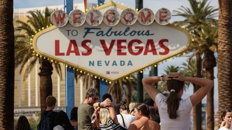 A cidade de Las Vegas enfrenta uma queda no número