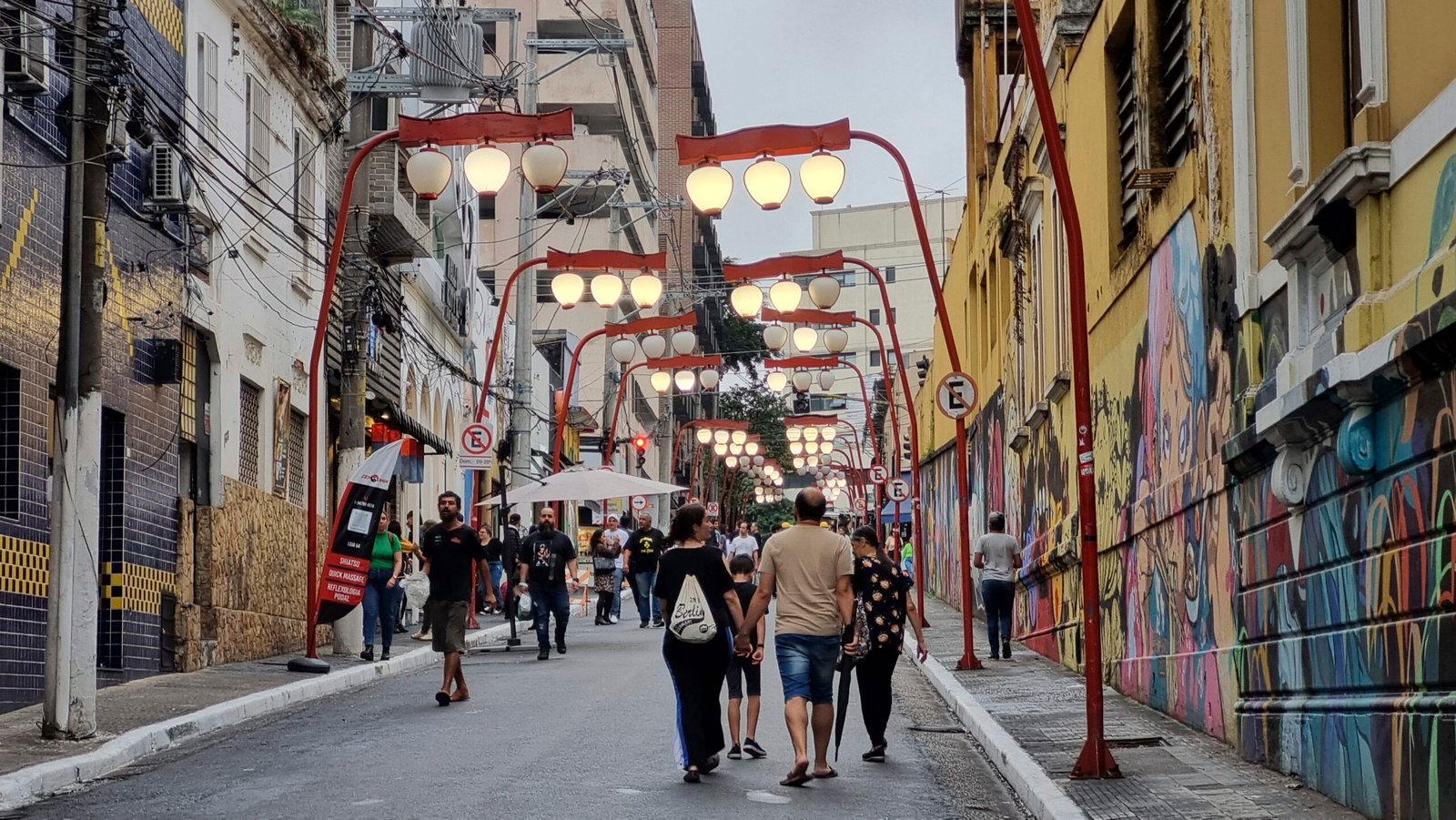 O bairro da Liberdade, localizado na região central