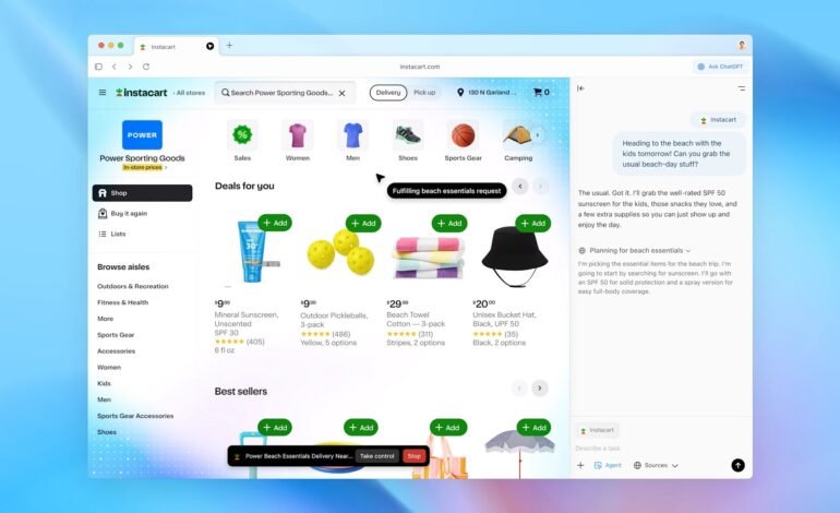 A OpenAI lançou nesta terça-feira (21) o Atlas, navegador de