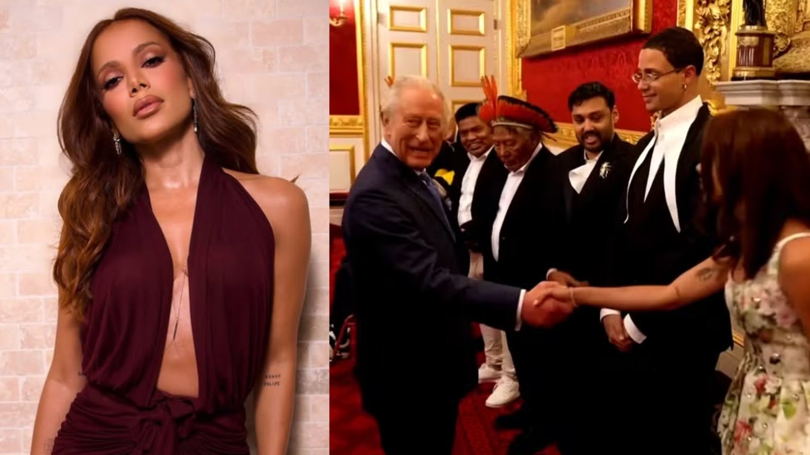 Anitta se encontrou com o Rei Charles III nesta quarta-feira
