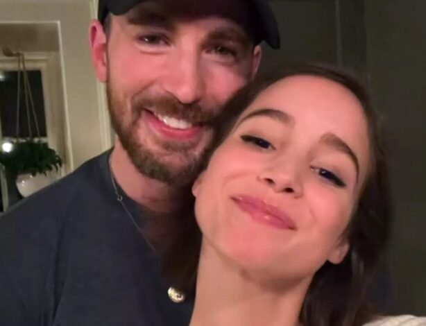 O ator Chris Evans e a atriz Alba Baptista tiveram