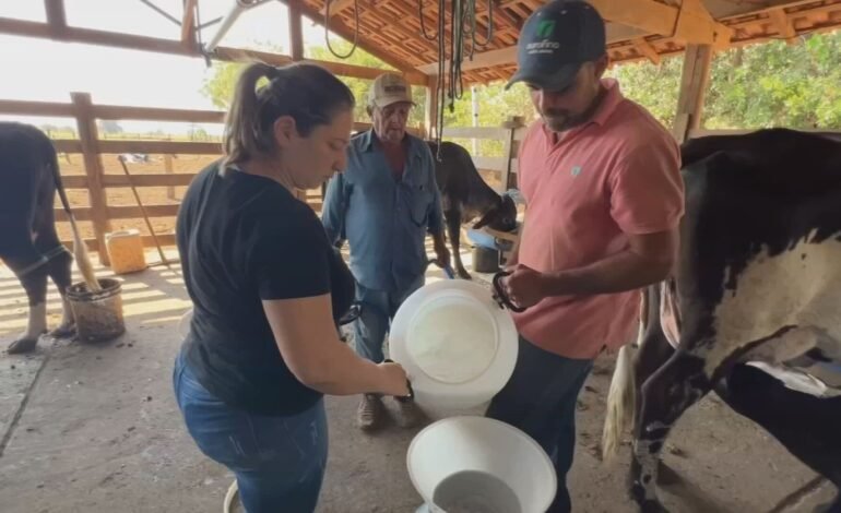 O produtor de leite Edmar Aparecido Alves, de