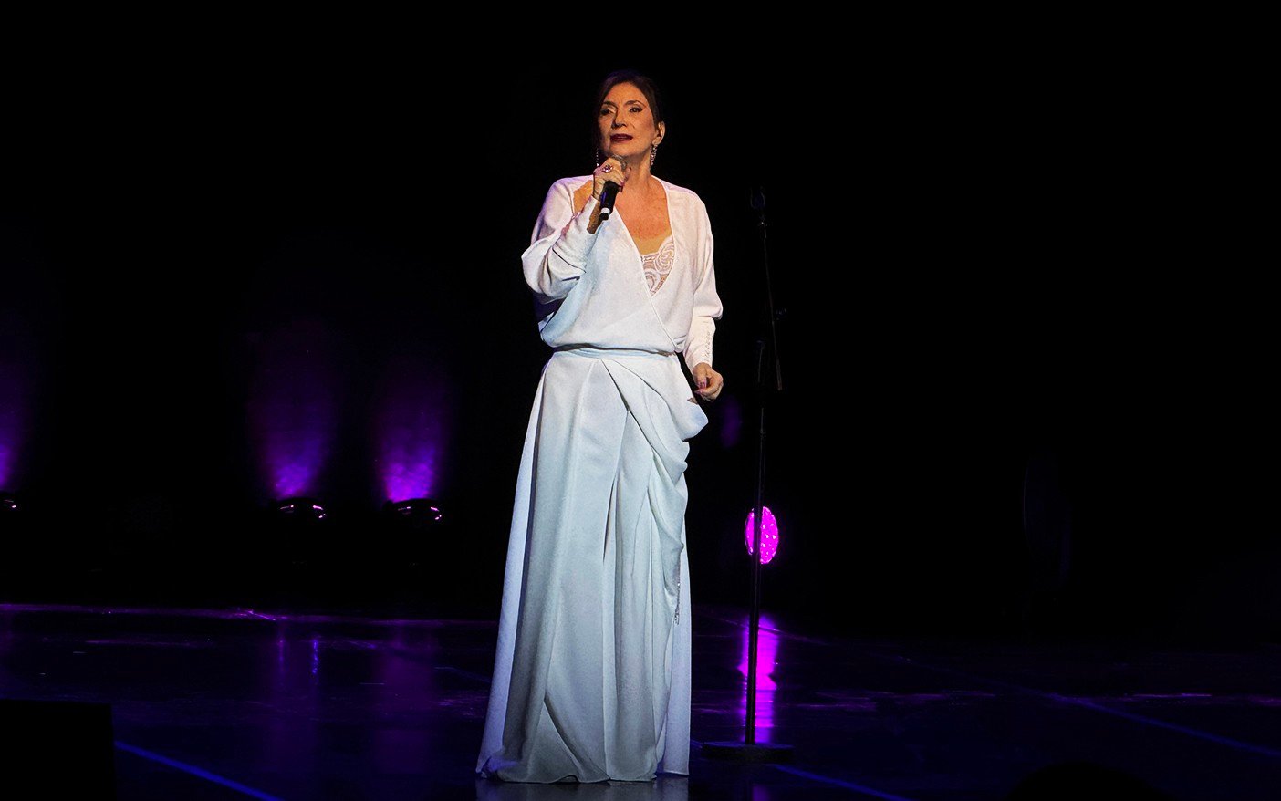 A cantora Zizi Possi apresentou o show “Choro