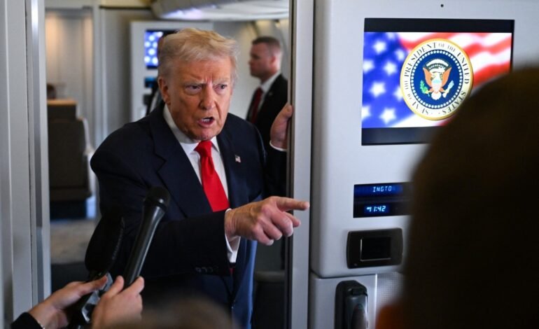 O presidente dos Estados Unidos, Donald Trump, solicitou