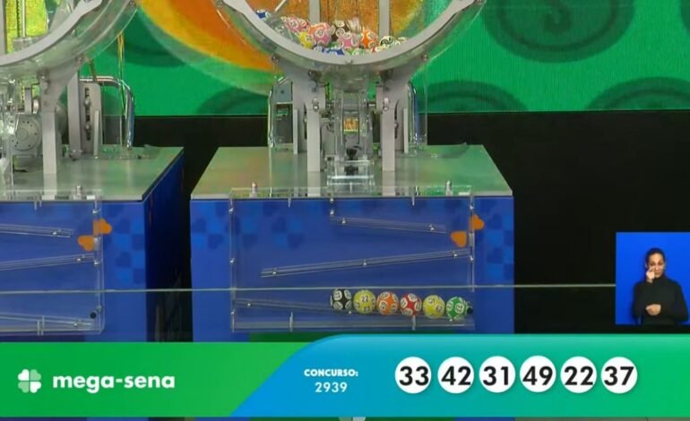 O sorteio do concurso 2.939 da Mega-Sena ocorreu