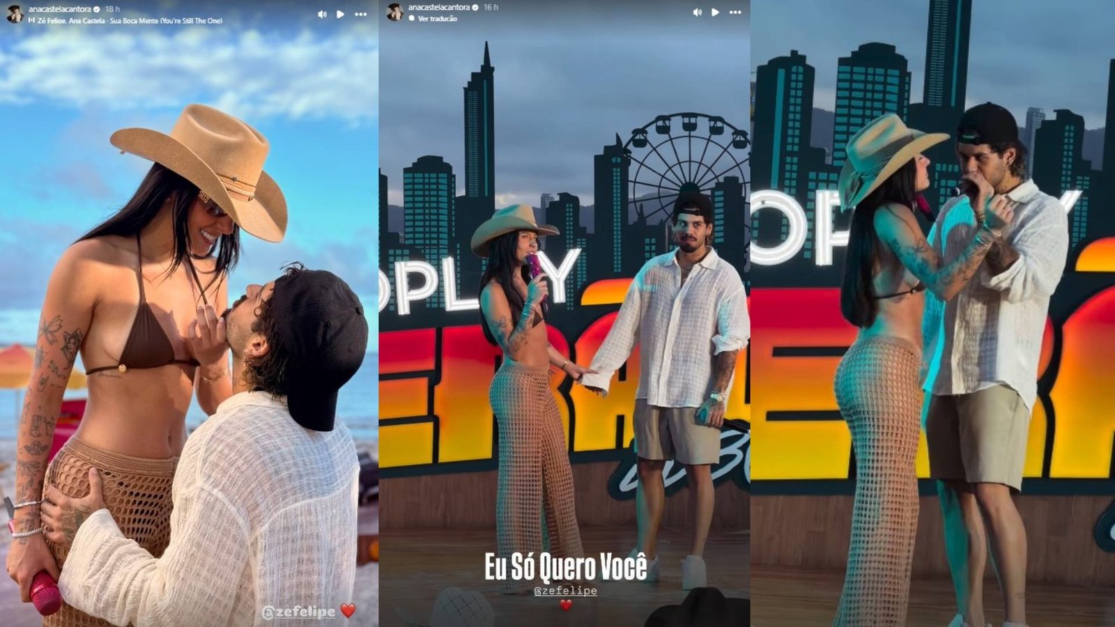 Ana Castela gravou nesta terça-feira (25) uma nova