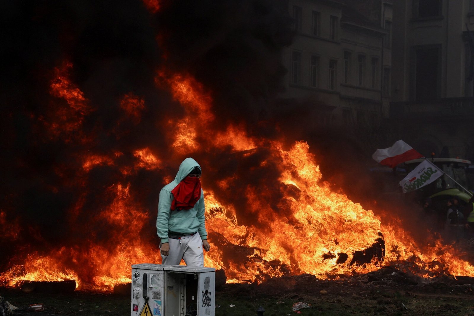 Agricultores protestaram contra o acordo entre a União