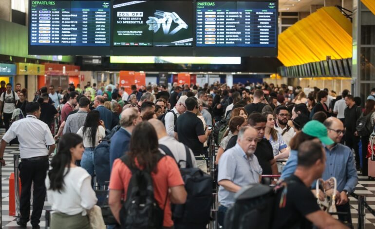 O Aeroporto de Congonhas, em São Paulo, cancelou