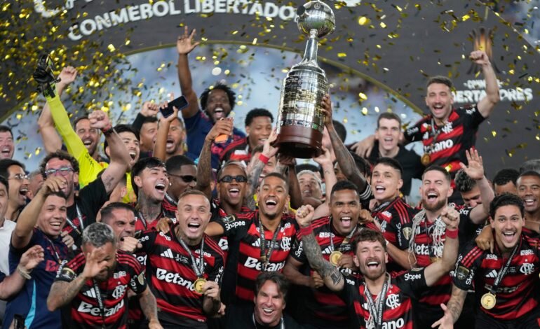 O Flamengo, campeão brasileiro e da Libertadores em
