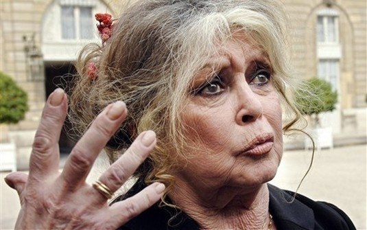 A atriz e ativista Brigitte Bardot divulgou um