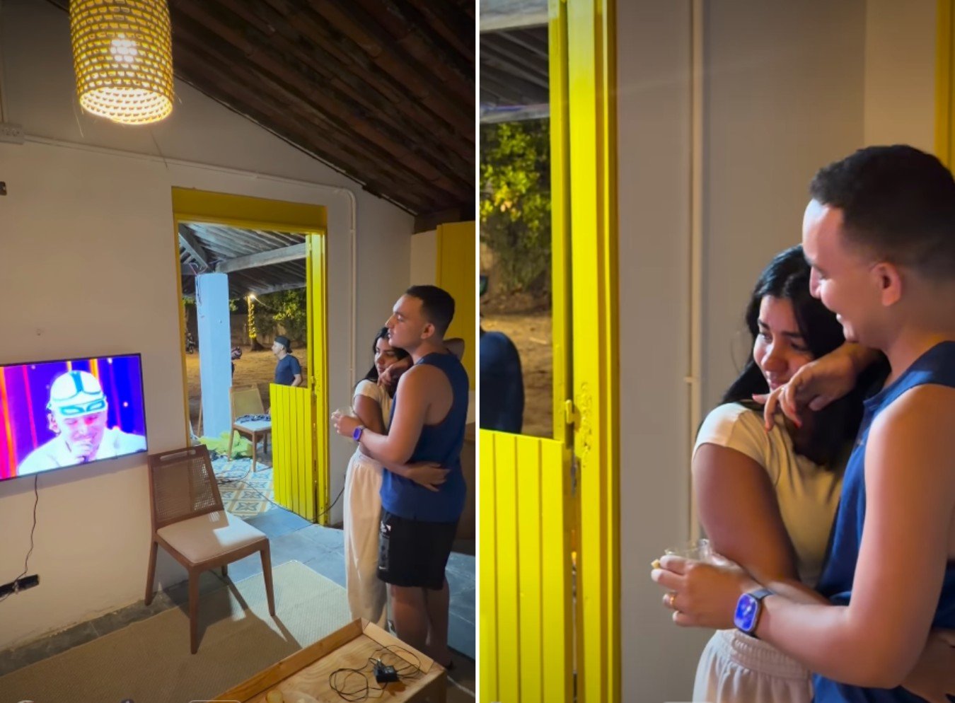 O cantor João Gomes e a esposa, Ary Mirelle, se