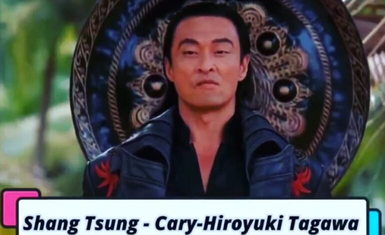 O ator japonês Cary-Hiroyuki Tagawa, conhecido por seus