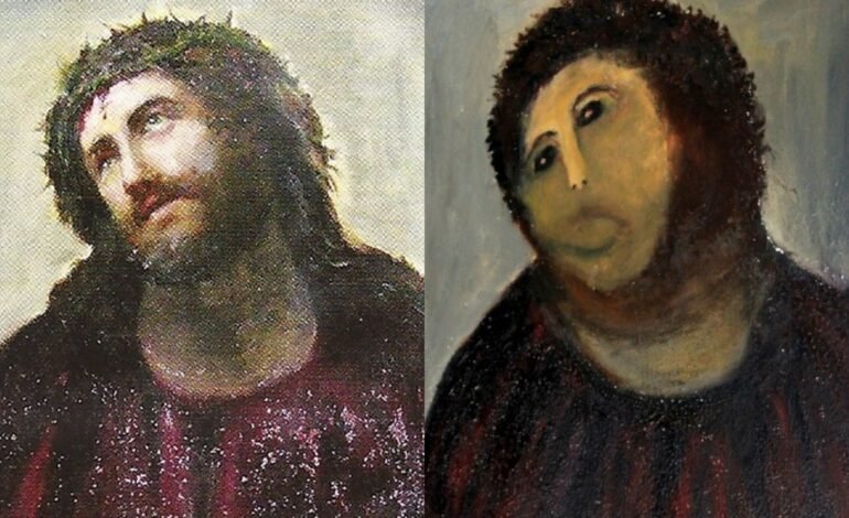 Cecilia Giménez, conhecida por sua restauração amadora do