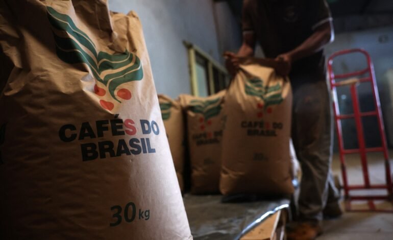 A exportação brasileira de café registrou uma receita