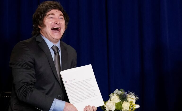 Javier Milei reage a ‘presente’ de Trump: um post feito