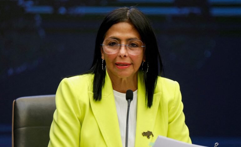A presidente interina da Venezuela, Delcy Rodríguez, nomeou