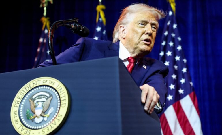 O presidente dos Estados Unidos, Donald Trump, pediu