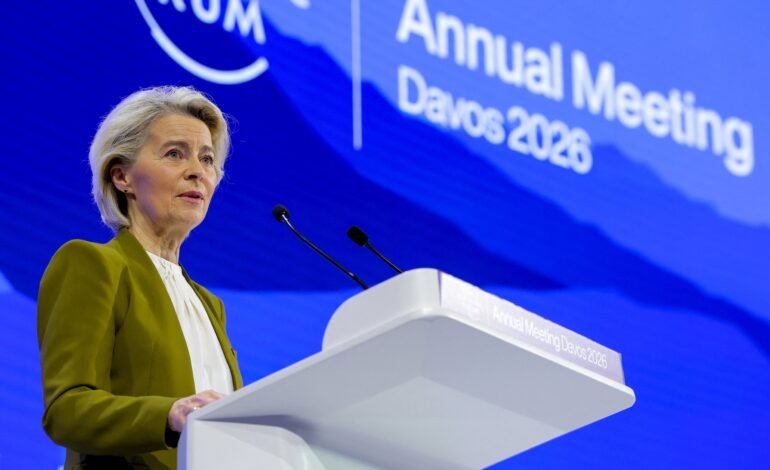 A presidente da Comissão Europeia, Ursula von der