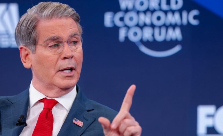 O secretário do Tesouro dos Estados Unidos, Scott