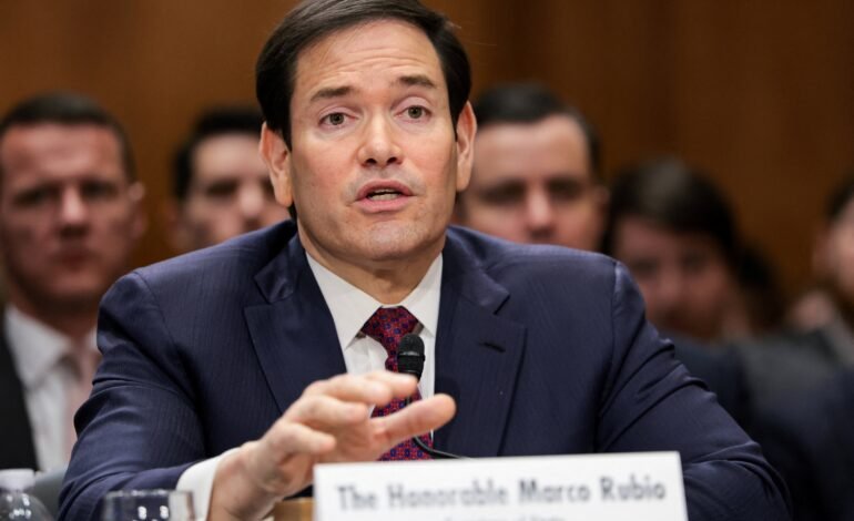 O secretário de Estado dos Estados Unidos, Marco